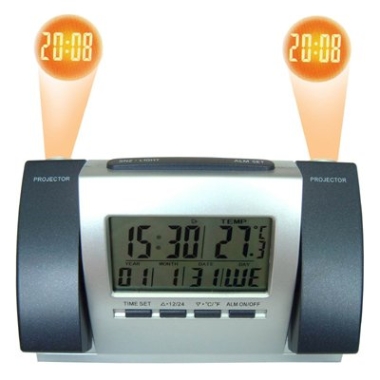 Radio Controlled Clock with Dual Projector