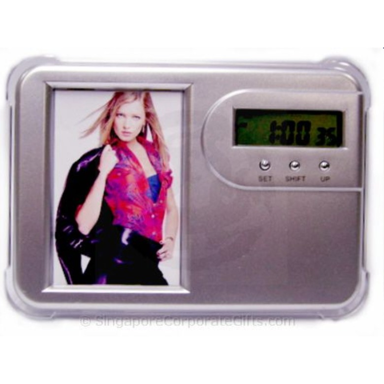 Photo frame with Calendar, Alarm Clock